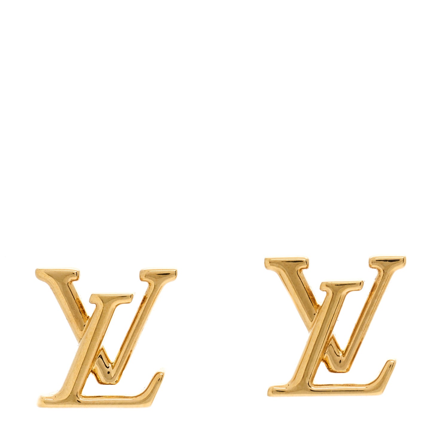 Metal LV Iconic Earrings Gold