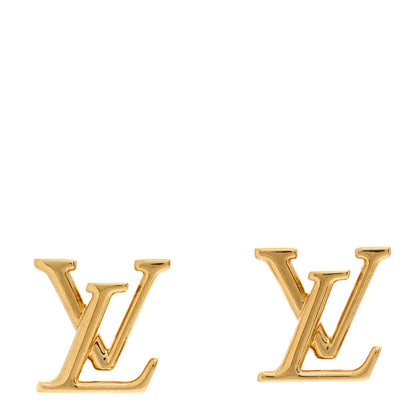 Louis Vuitton Metal LV Iconic Earrings Gold 1 of 4