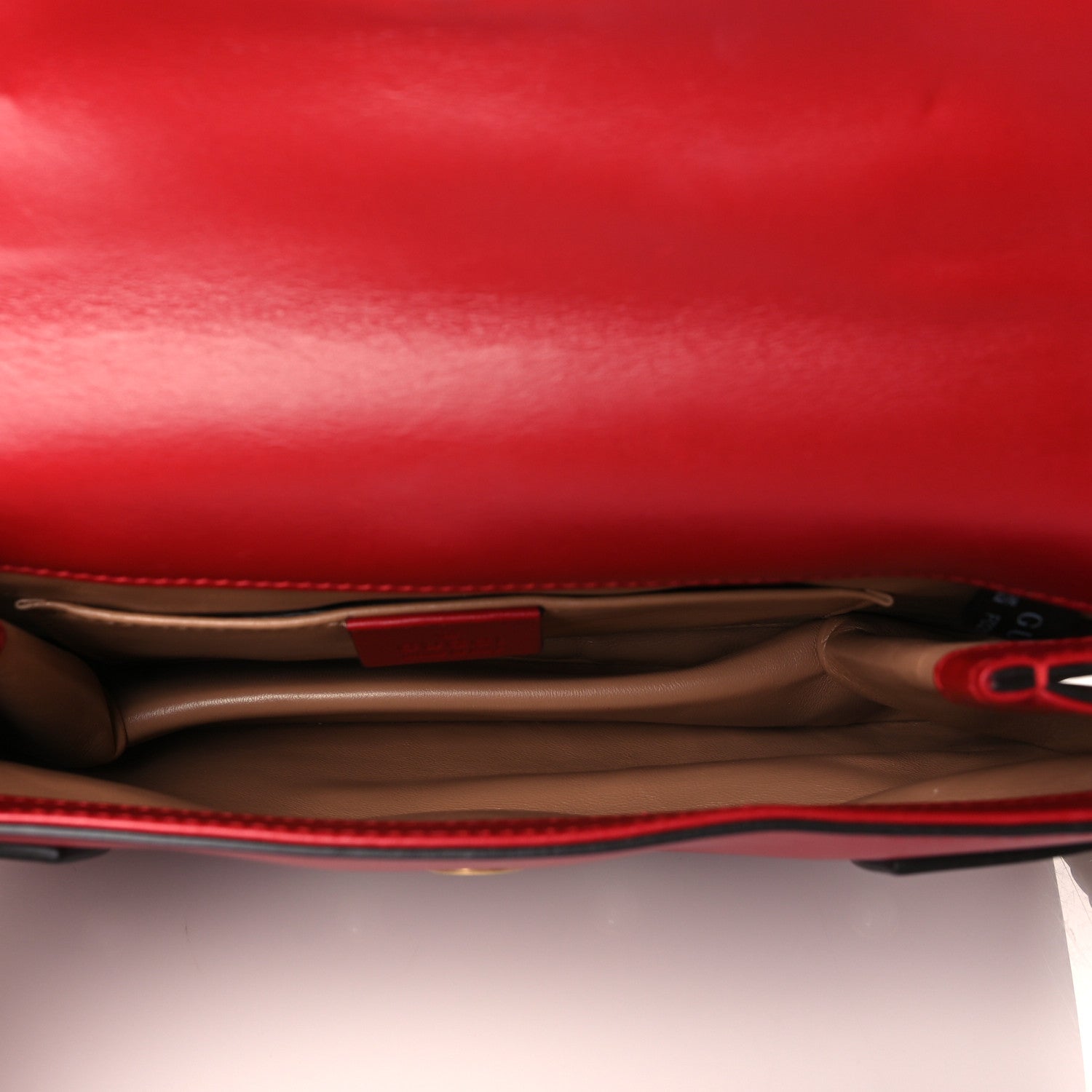 Gucci Nappa Pearl Studded Mini Queen Margaret Broadway Shoulder Bag Hibiscus Red 5 of 11