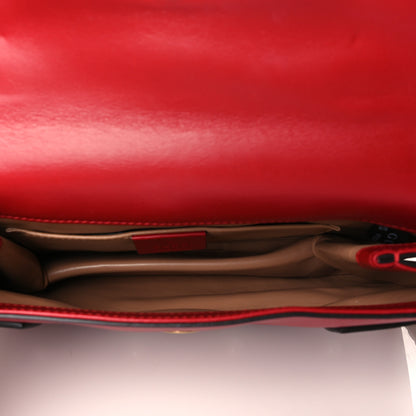 Gucci Nappa Pearl Studded Mini Queen Margaret Broadway Shoulder Bag Hibiscus Red 5 of 11