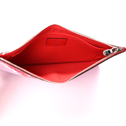 Louis Vuitton Monogram Escale Neverfull MM GM Pochette Rouge 5 of 6