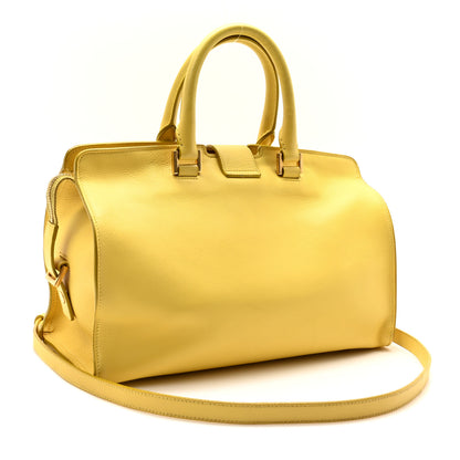 Saint Laurent Calfskin Small Classic Y Cabas Yellow 3 of 10