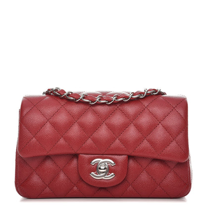 Chanel Caviar Quilted Mini Rectangular Flap Red 1 of 8