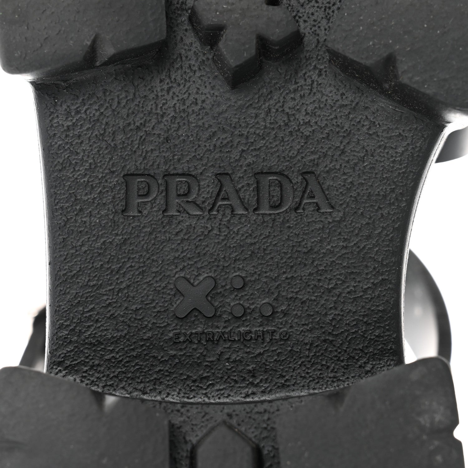 Prada Foam Rubber Triangle Logo Monolith 55mm Cage Sandals 40 Black 8 of 8