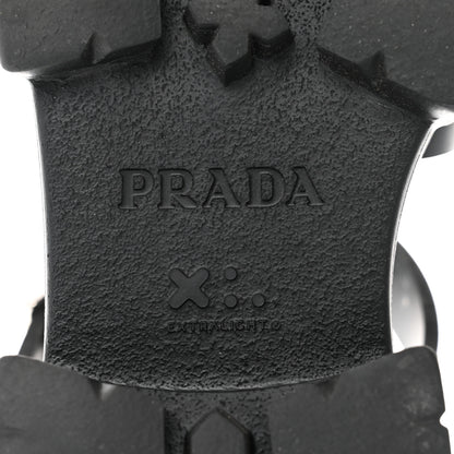 Prada Foam Rubber Triangle Logo Monolith 55mm Cage Sandals 40 Black 8 of 8