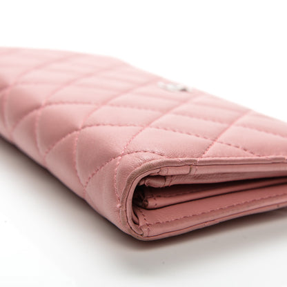 Chanel Lambskin Quilted Yen Wallet Pink 11 of 11