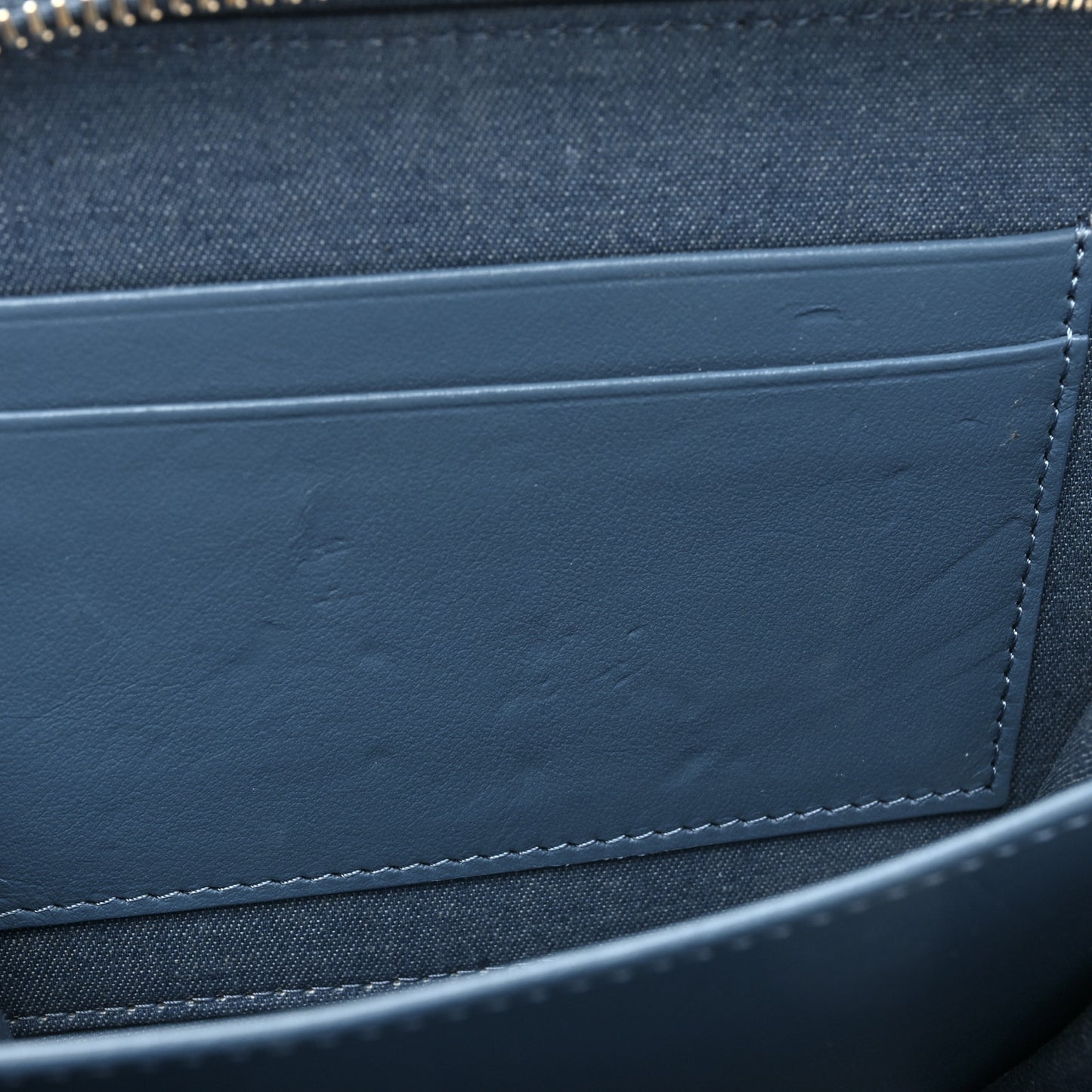 Denim Quilted CC Pearl Crush Camera Case Blue