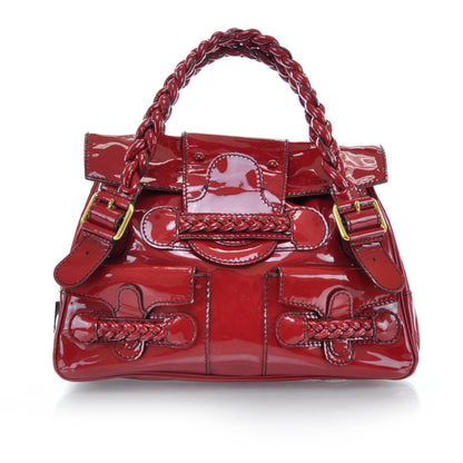 Valentino Garavani Patent Large Histoire Red 1 of 6