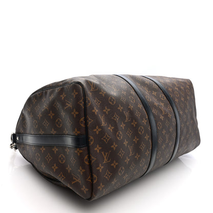 Louis Vuitton Monogram Macassar Keepall Bandouliere 55 4 of 9