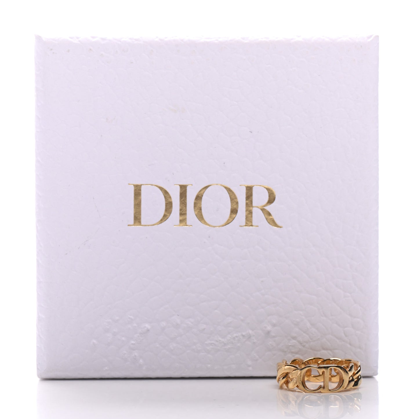 Metal Danseuse Etoile Chain Ring M Gold