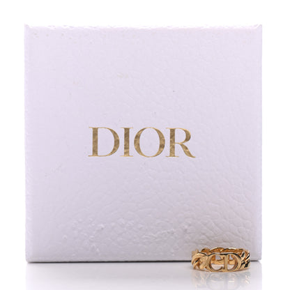 Christian Dior Metal Danseuse Etoile Chain Ring M Gold 6 of 6