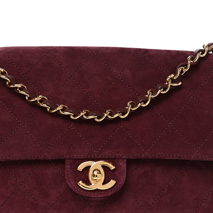 Chanel Suede Calfskin Small Souplissimo Maxi Flap Burgundy 8 of 10
