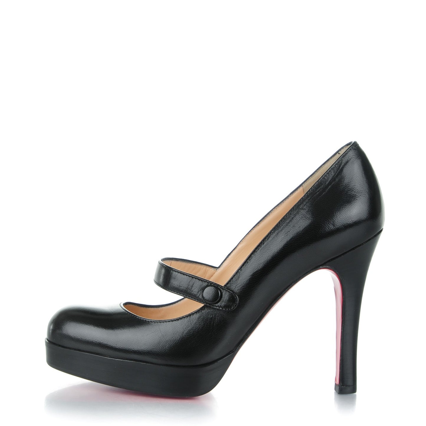 Kid Leather Wallis 110 Platform Mary Jane Pumps 36 Black