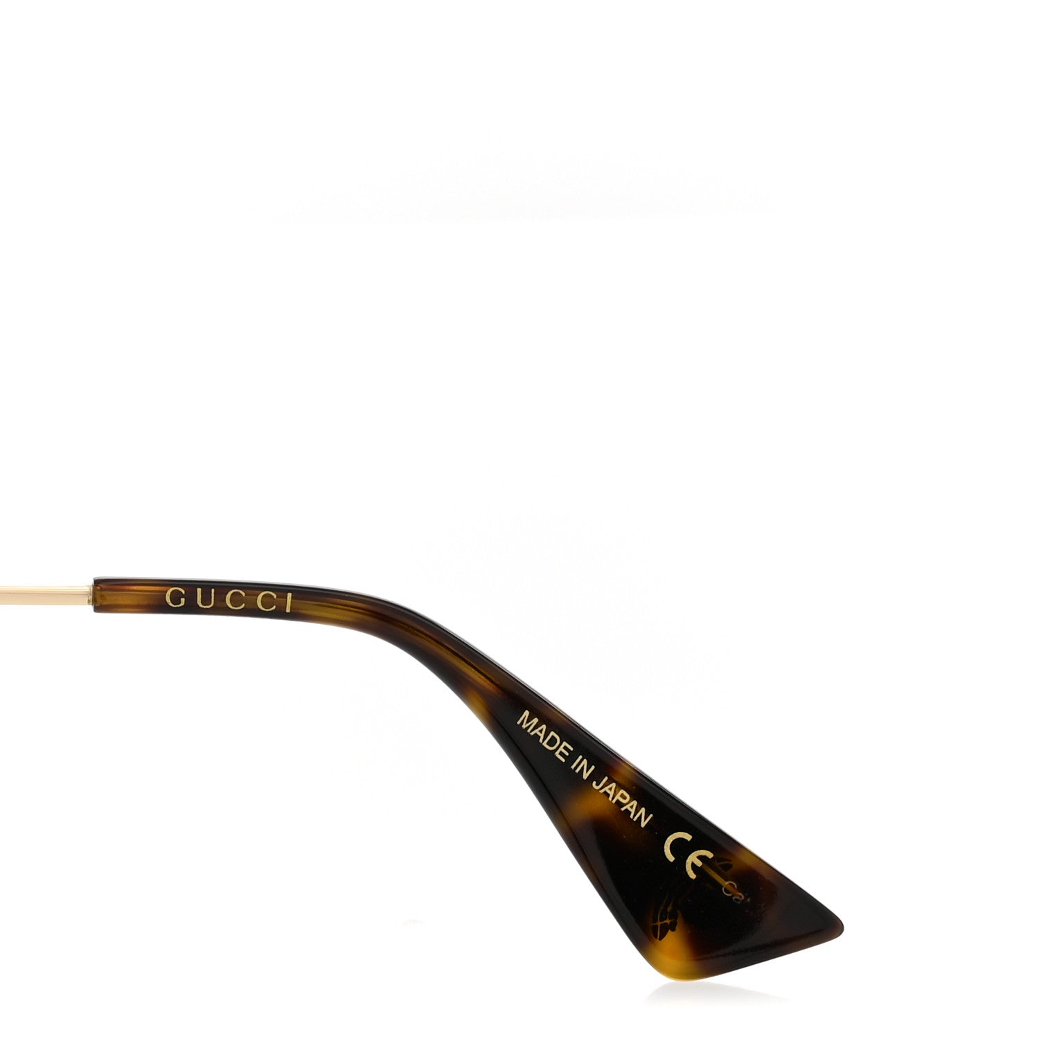 Gucci Metal Round Frame Sunglasses GG0061S Green Red 5 of 8