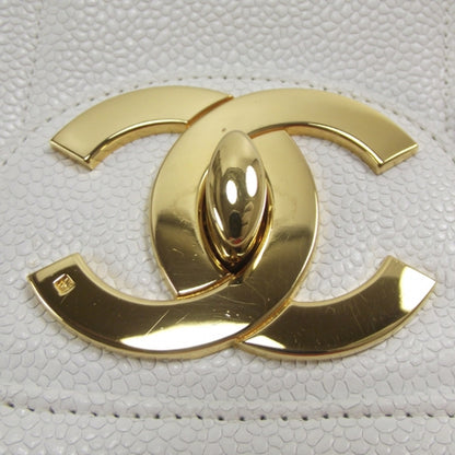 Chanel Caviar Vertical Quilt Jumbo Flap White 13 of 13