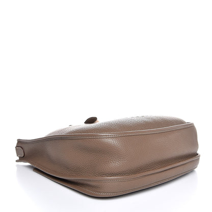 Hermes Taurillon Clemence Evelyne III GM Etoupe 4 of 8