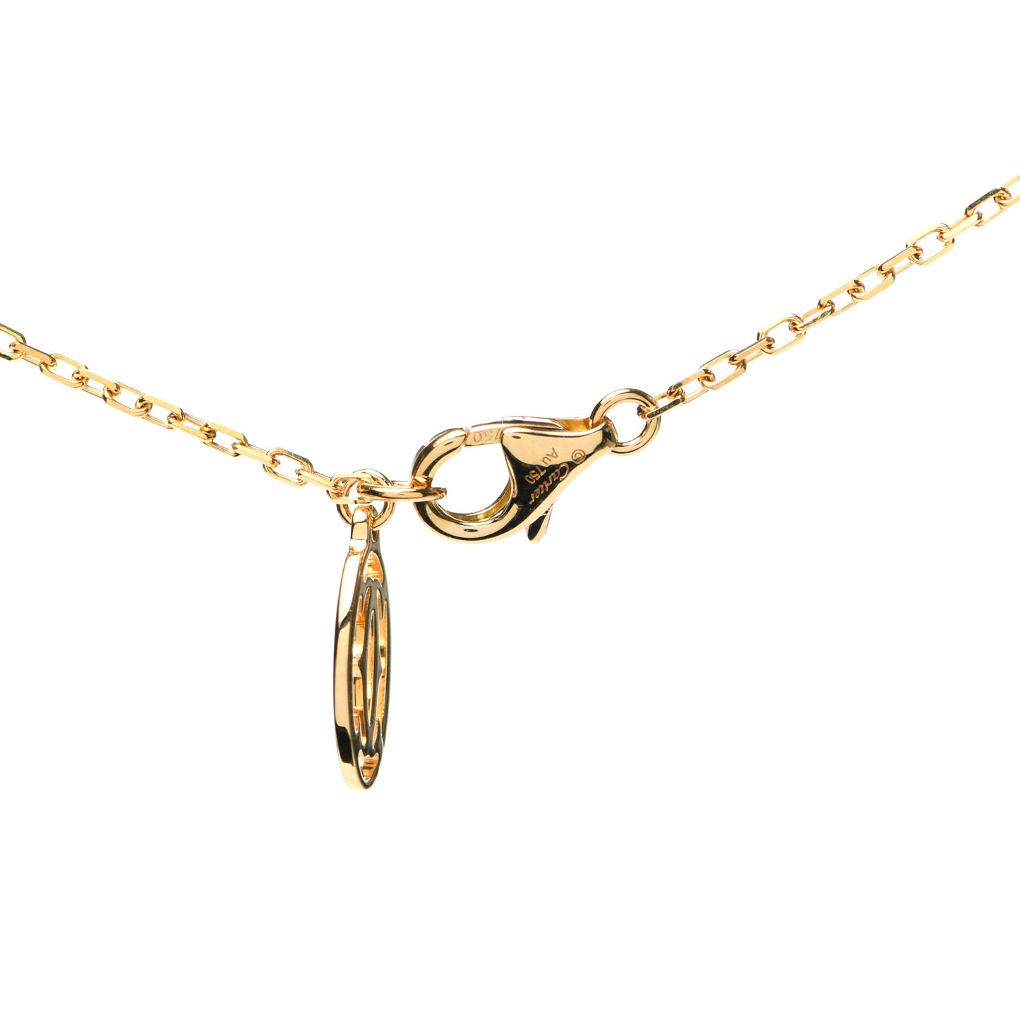 18K Yellow Gold Diamond LM D'Amour Pendant Necklace