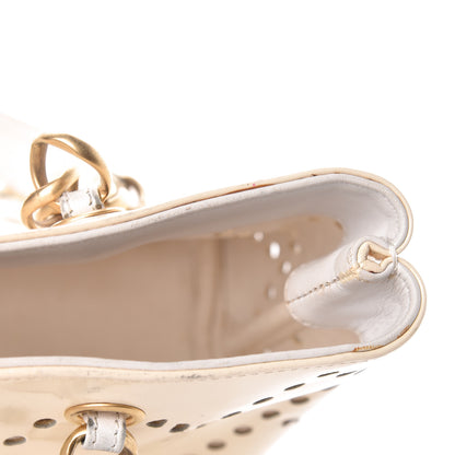 Chanel Patent Perforated CC Tote White 8 of 15