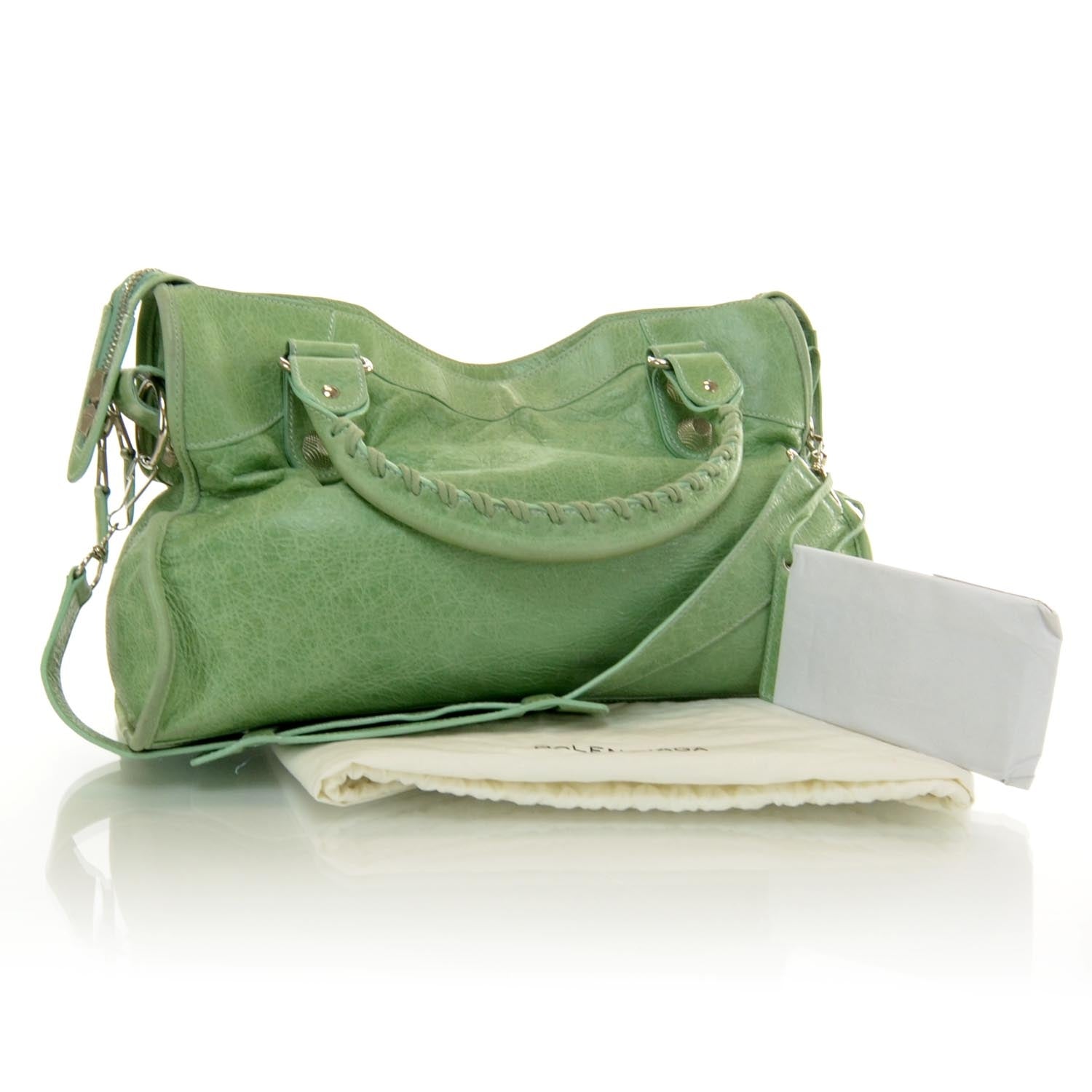 Balenciaga Agneau Giant 21 Gold Hardware CIty Vert D'eau 3 of 10