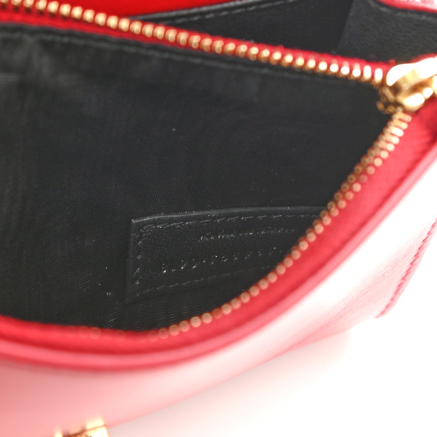 Saint Laurent Smooth Calfskin Monogram Kate Belt Bag Red 7 of 9