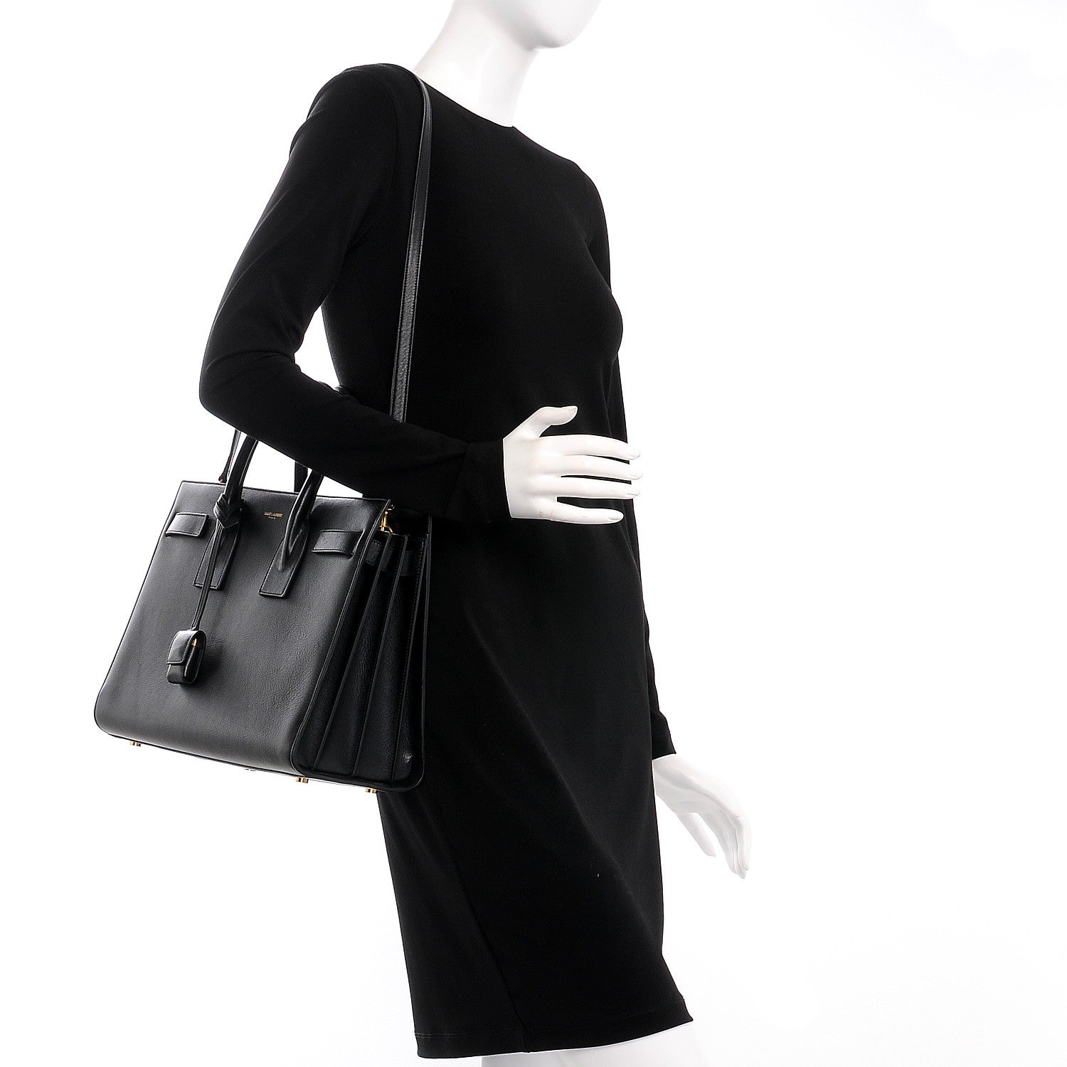 Saint Laurent Calfskin Small Sac De Jour Black 2 of 10