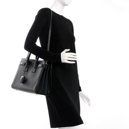 Saint Laurent Calfskin Small Sac De Jour Black 2 of 10