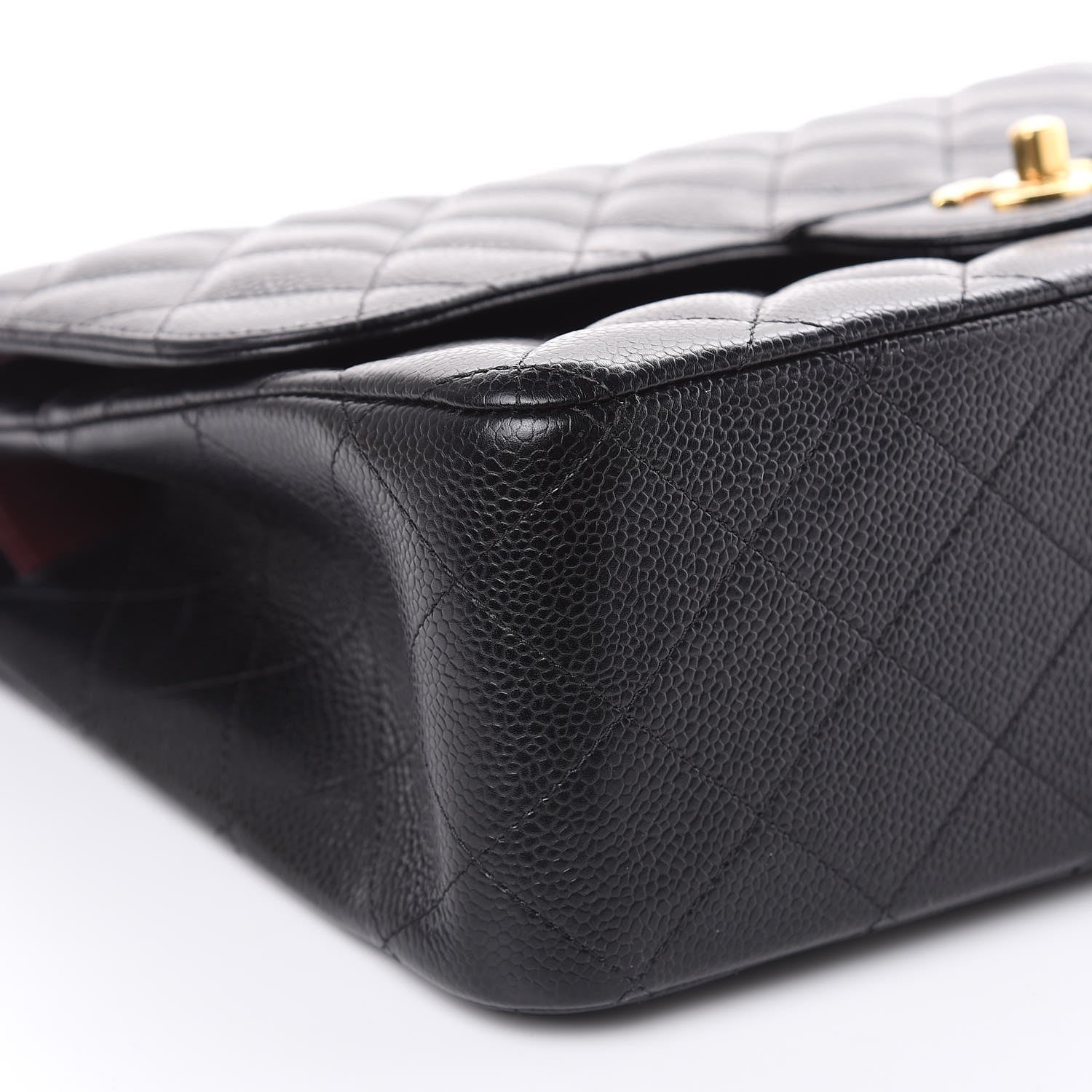 Chanel Caviar Quilted Jumbo Double Flap Black 9 of 12