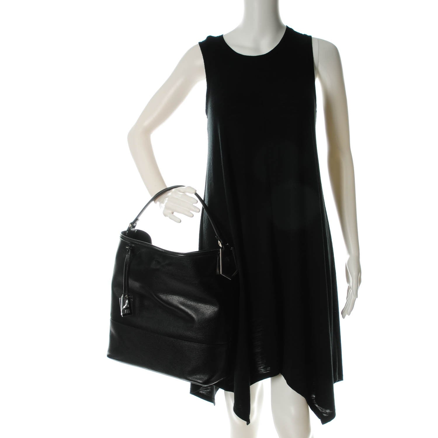 Fendi Calfskin 2Jours Bucket Bag Black 2 of 7