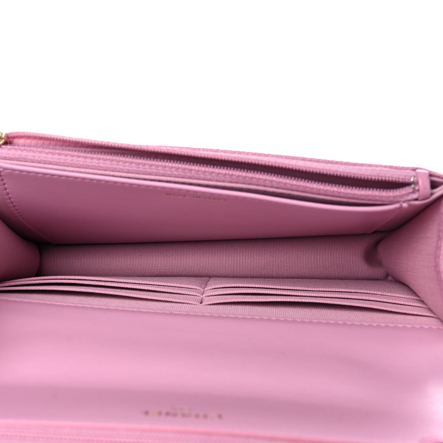 Chanel Shiny Caviar Quilted Pick Me Up Wallet On Chain WOC Pink 5 of 11