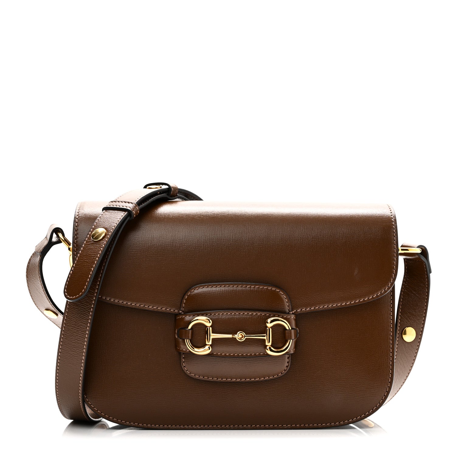 Gucci Azalea Calfskin Horsebit 1955 Shoulder Bag Brown Sugar 1 of 10