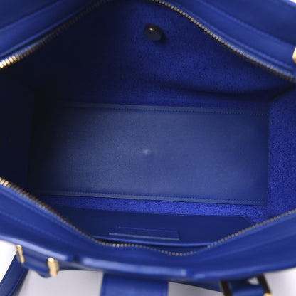 Saint Laurent Calfskin Monogram Baby Cabas Blue Majorelle 4 of 9