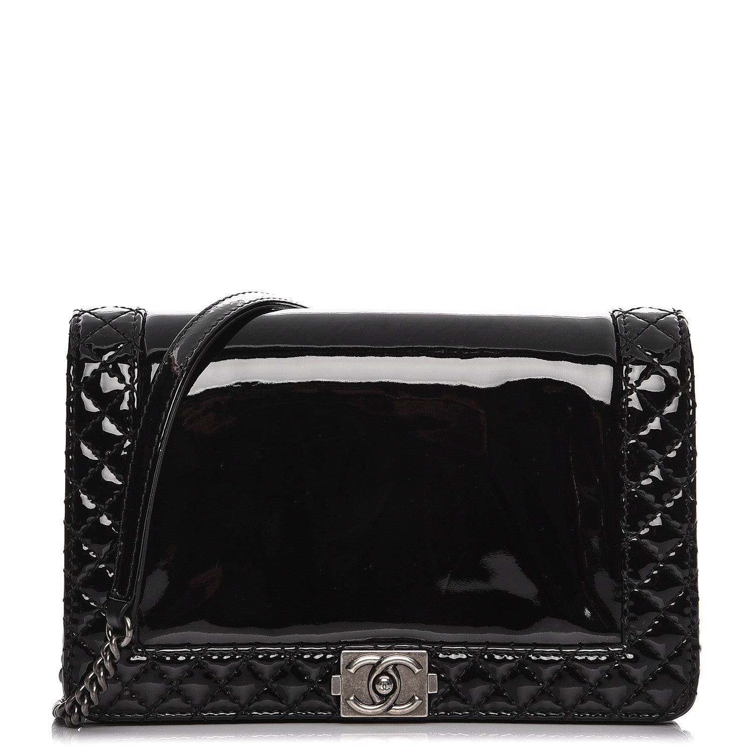Chanel Patent Small Boy Reverso Flap Black 1 of 7
