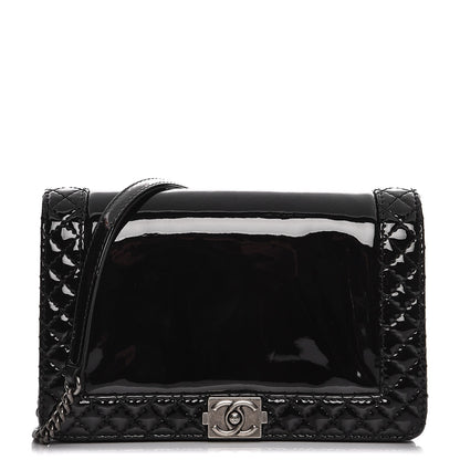 Chanel Patent Small Boy Reverso Flap Black 1 of 7