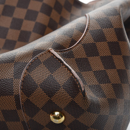 Louis Vuitton Damier Ebene Caissa Hobo Rose Ballerine 12 of 17