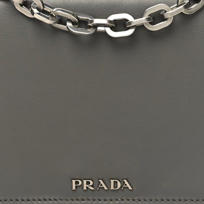 Prada City Calfskin Chain Shoulder Bag Marmo 9 of 12