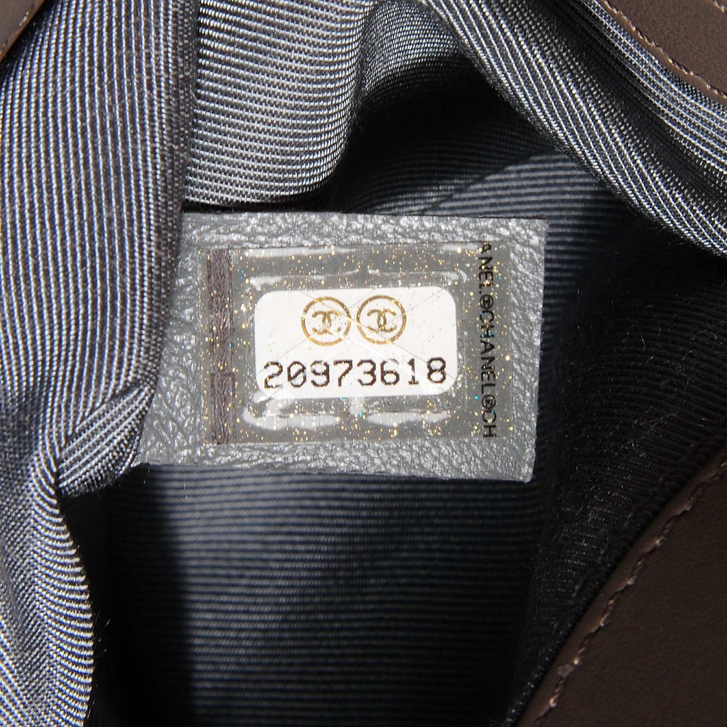 Chanel Calfskin Chevron Medium Boy Flap Grey 8 of 8