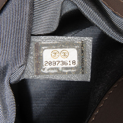 Chanel Calfskin Chevron Medium Boy Flap Grey 8 of 8
