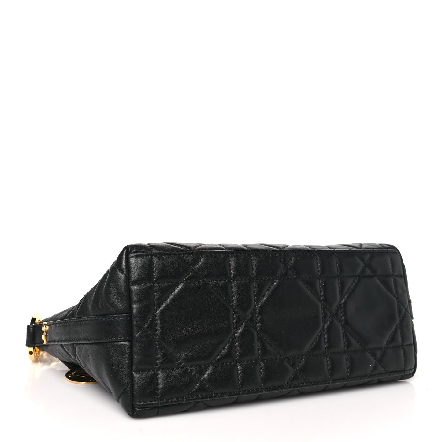 Lambskin Macrocannage DiorStar Hobo Bag Black