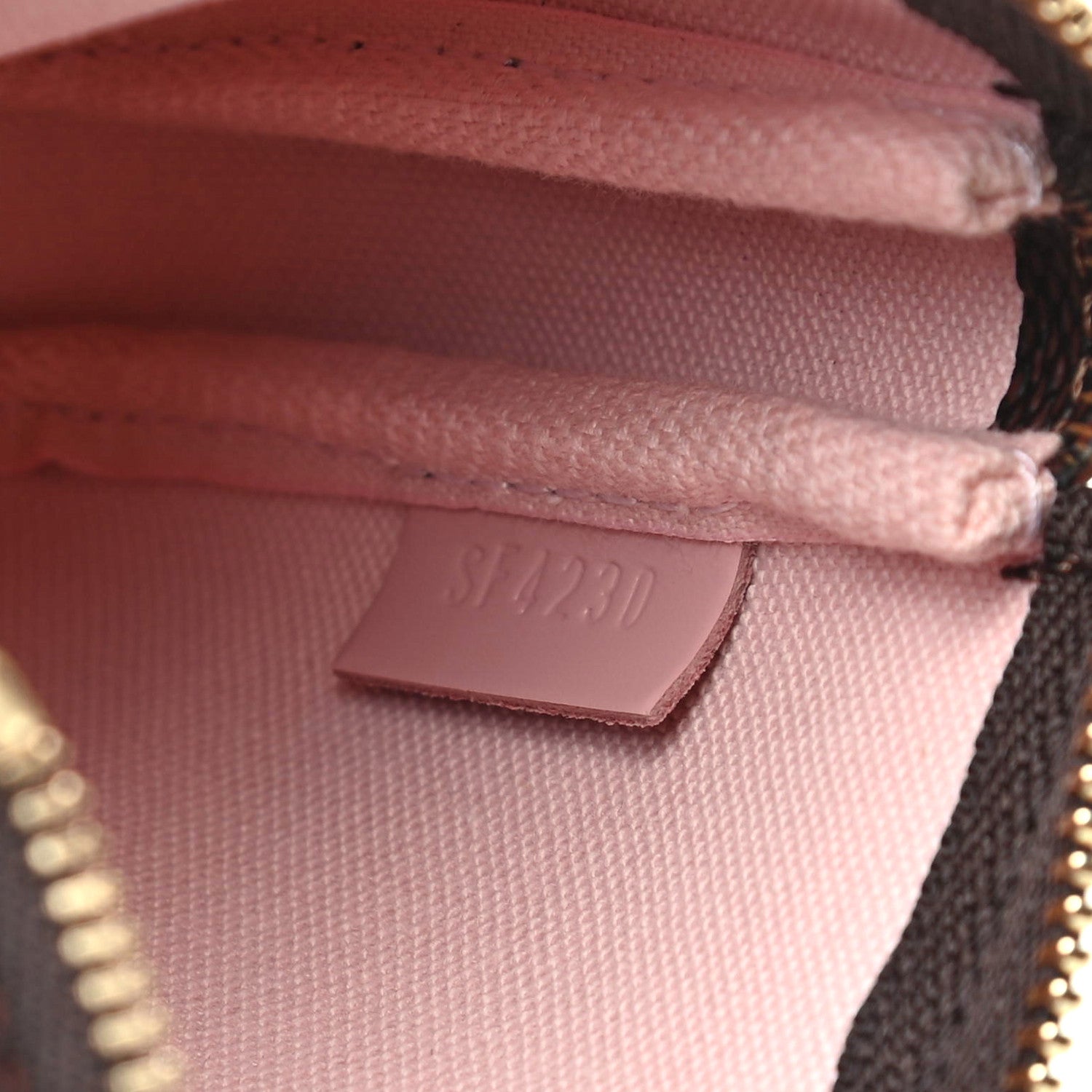 Louis Vuitton Damier Ebene 2020 Christmas Animation Big Wheel Mini Pochette Accessories Rose Ballerine 7 of 7