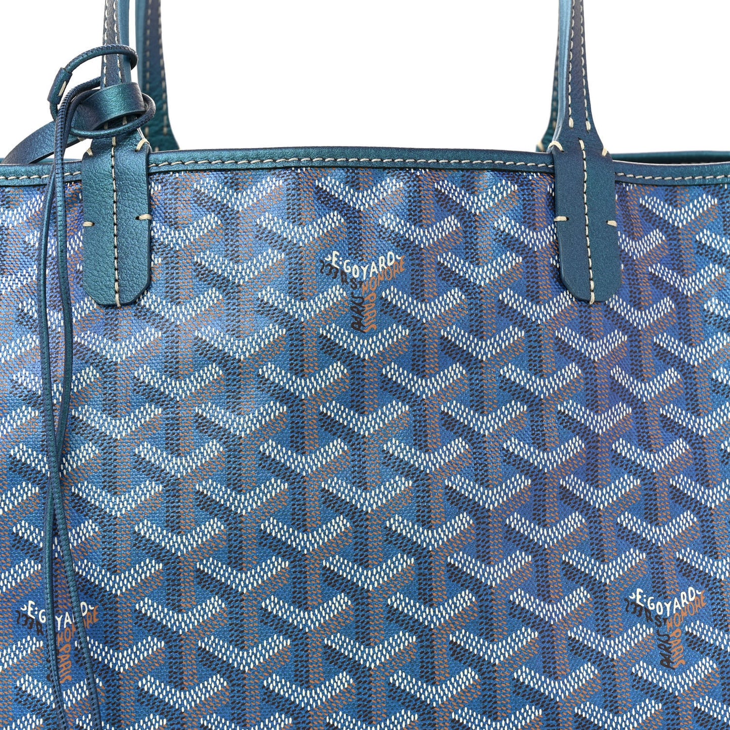Iridescent Goyardine Saint Louis PM Pearly Blue