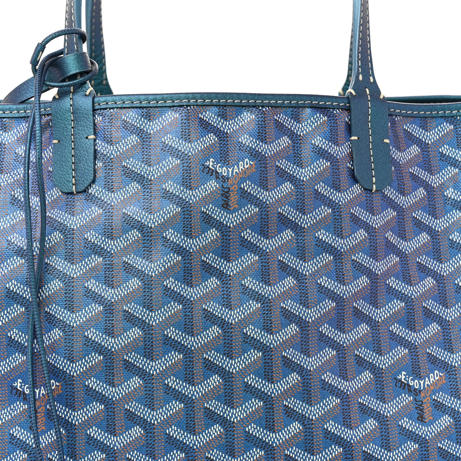Goyard Iridescent Goyardine Saint Louis PM Pearly Blue 8 of 11