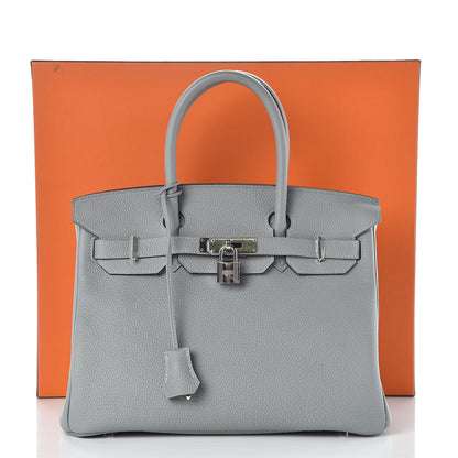 Hermes Togo Birkin 30 Bleu Glacier 38 of 38