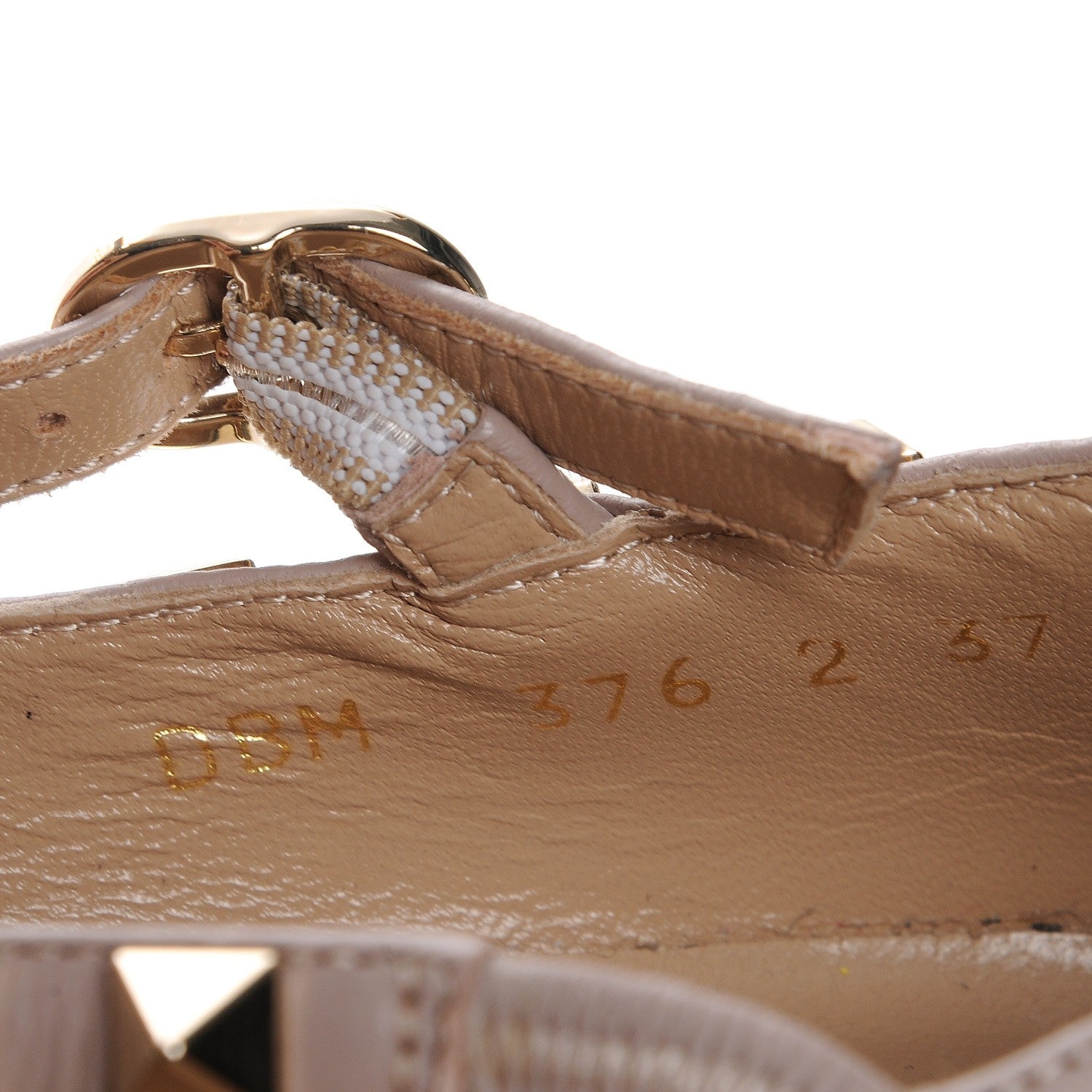 Valentino Garavani Calfskin Nappa Rockstud Cage Ballerina Flats 37 Deep Cyclamin Poudre 8 of 8