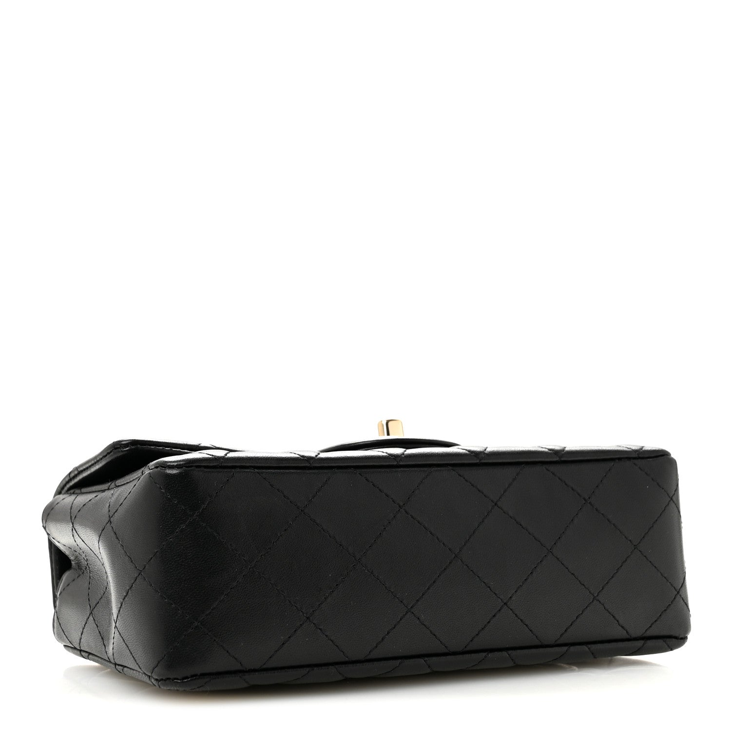 Chanel Lambskin Quilted Mini Rectangular Flap Black 4 of 14