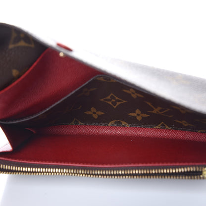 Louis Vuitton Monogram Emilie Wallet Red 5 of 8