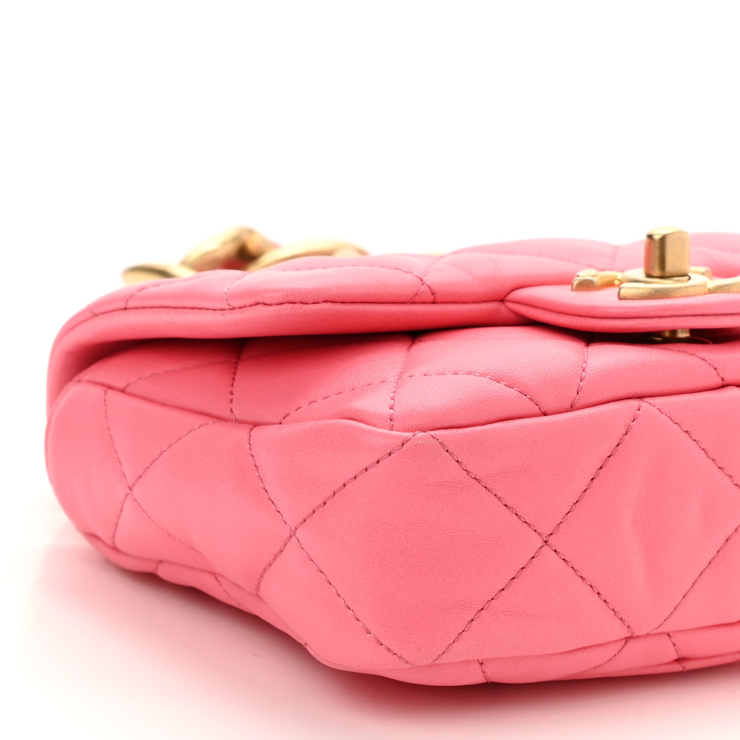 Chanel Lambskin Quilted Mini Funky Town Flap Pink 9 of 10