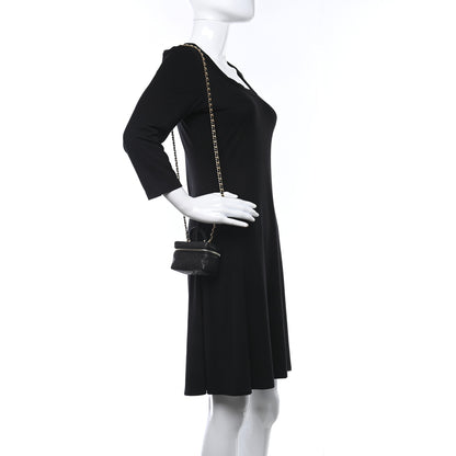 Chanel Caviar Quilted Mini Top Handle Vanity With Chain Black 3 of 9