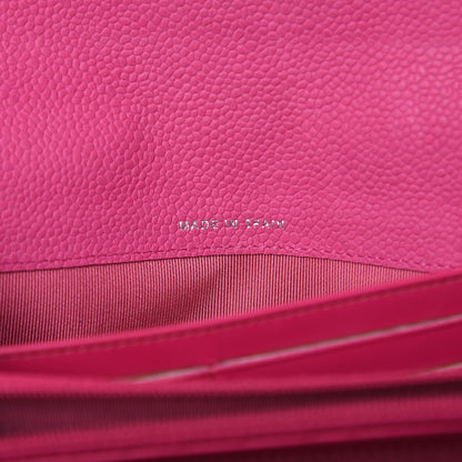 Chanel Iridescent Caviar Quilted Large Flap Wallet Pink 8 of 13