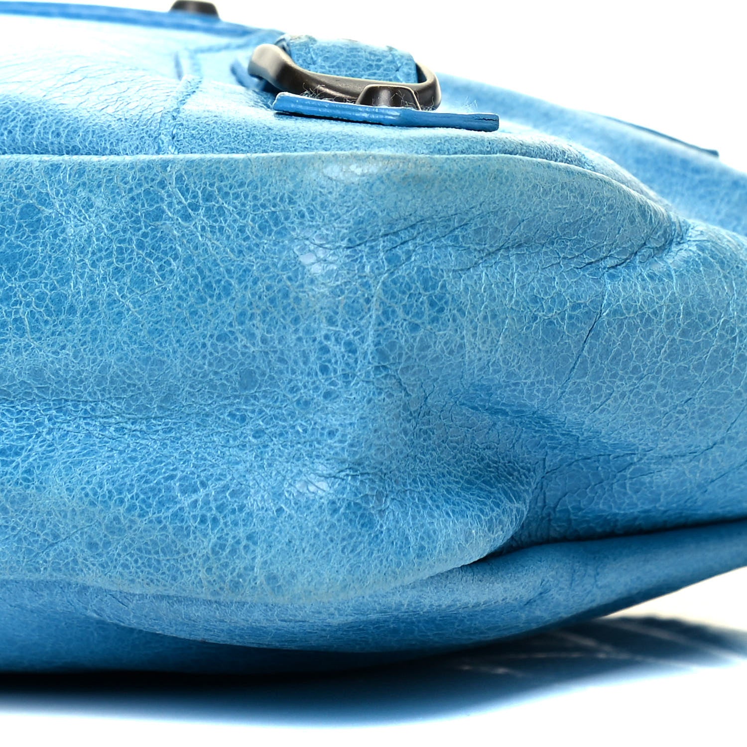 Balenciaga Chevre Classic Hardware Porte Toilette Makeup Clutch Turquoise 9 of 9
