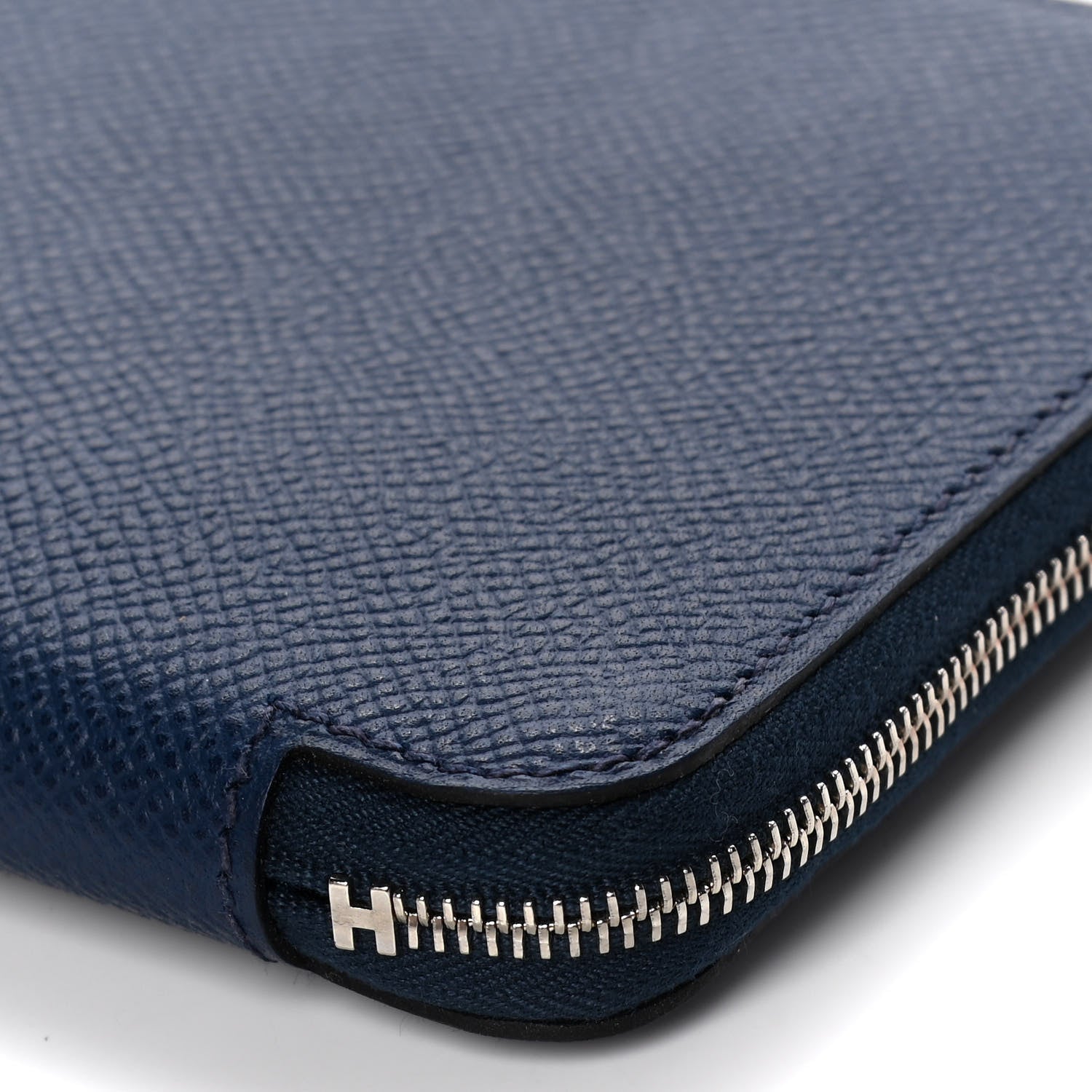 Hermes Epsom Silk'In Wallet Bleu Saphir 9 of 10